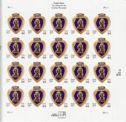 Military Purple Heart, 44 cent