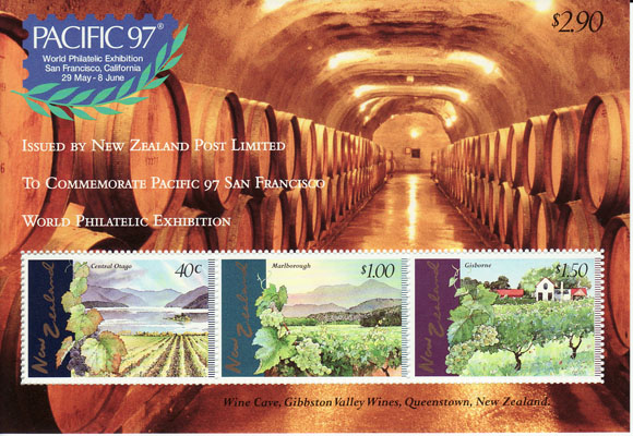 New Zealand Vineyard Souvenir Sheet